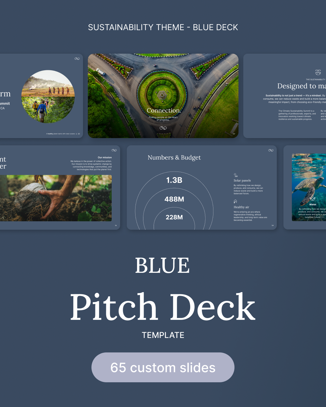 BLUE - Canva Pitch Deck Template – Modern & Professional Slides