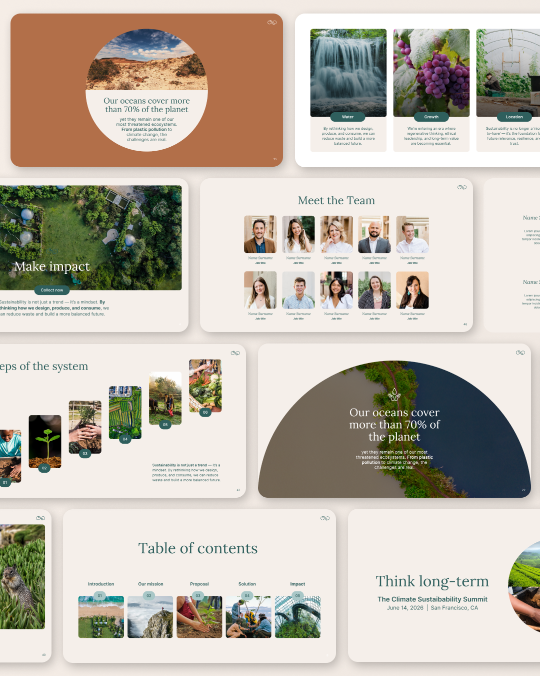 BEIGE Canva Pitch Deck Template for – Professional & Editable Slides