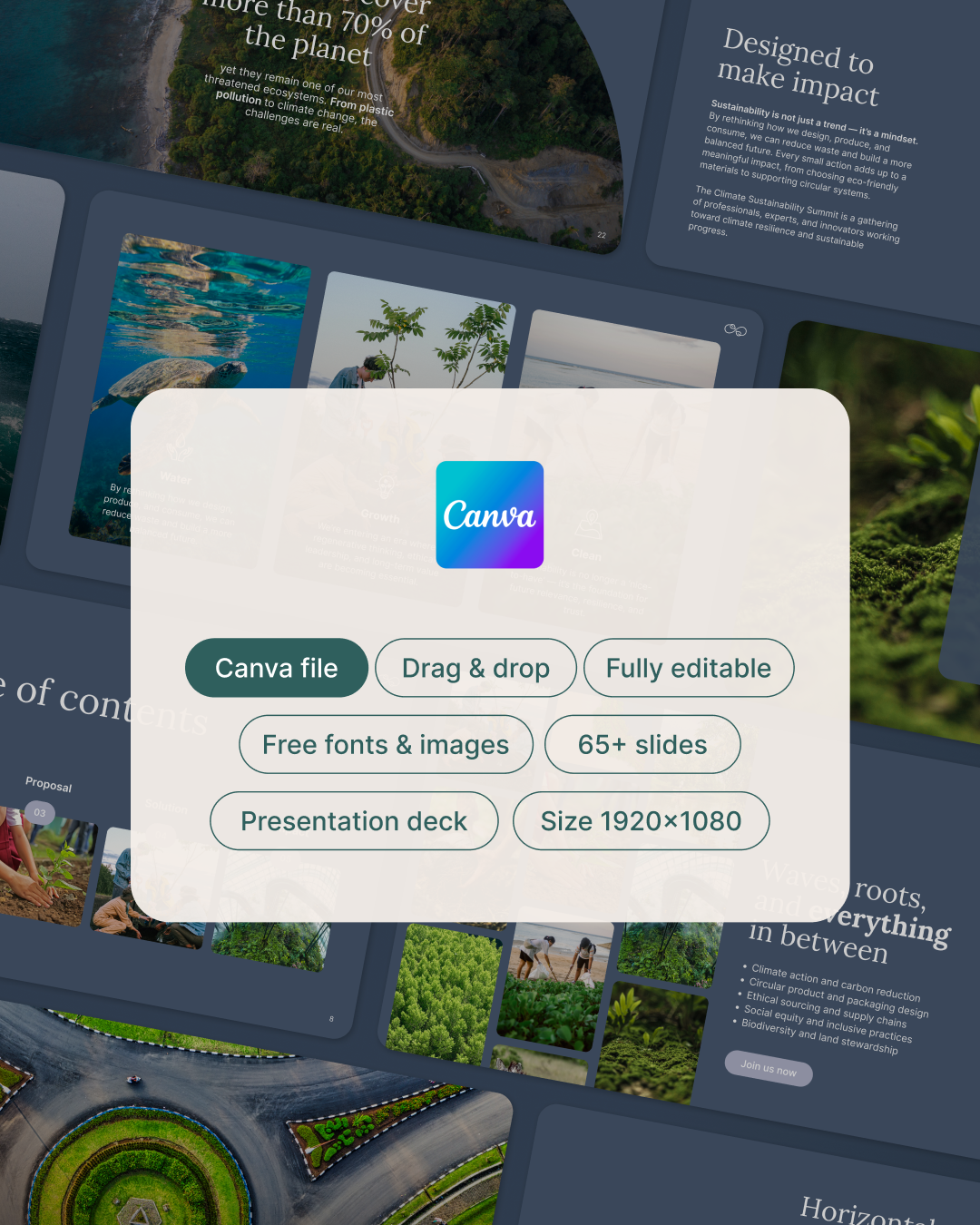 BLUE - Canva Pitch Deck Template – Modern & Professional Slides