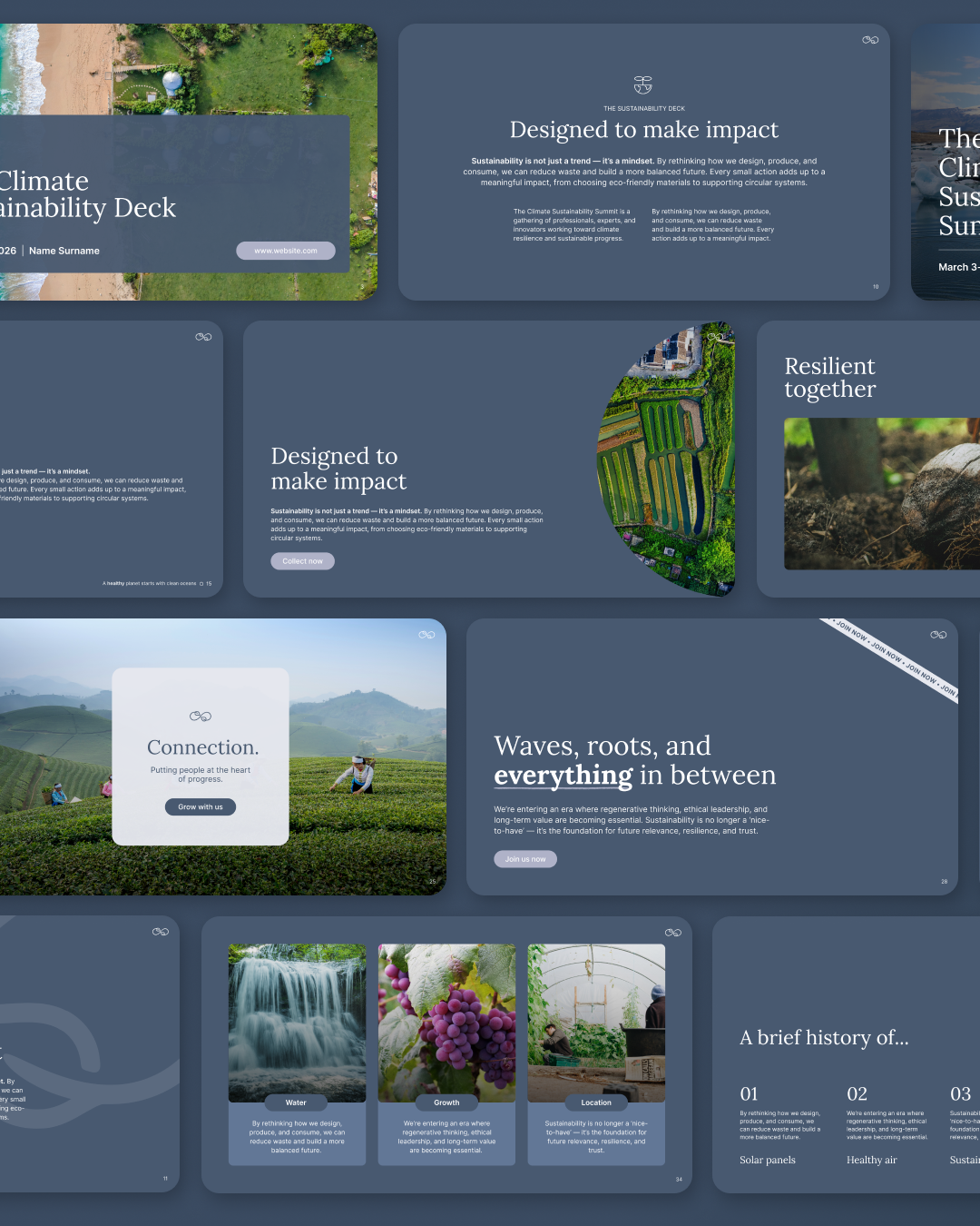 BLUE - Canva Pitch Deck Template – Modern & Professional Slides
