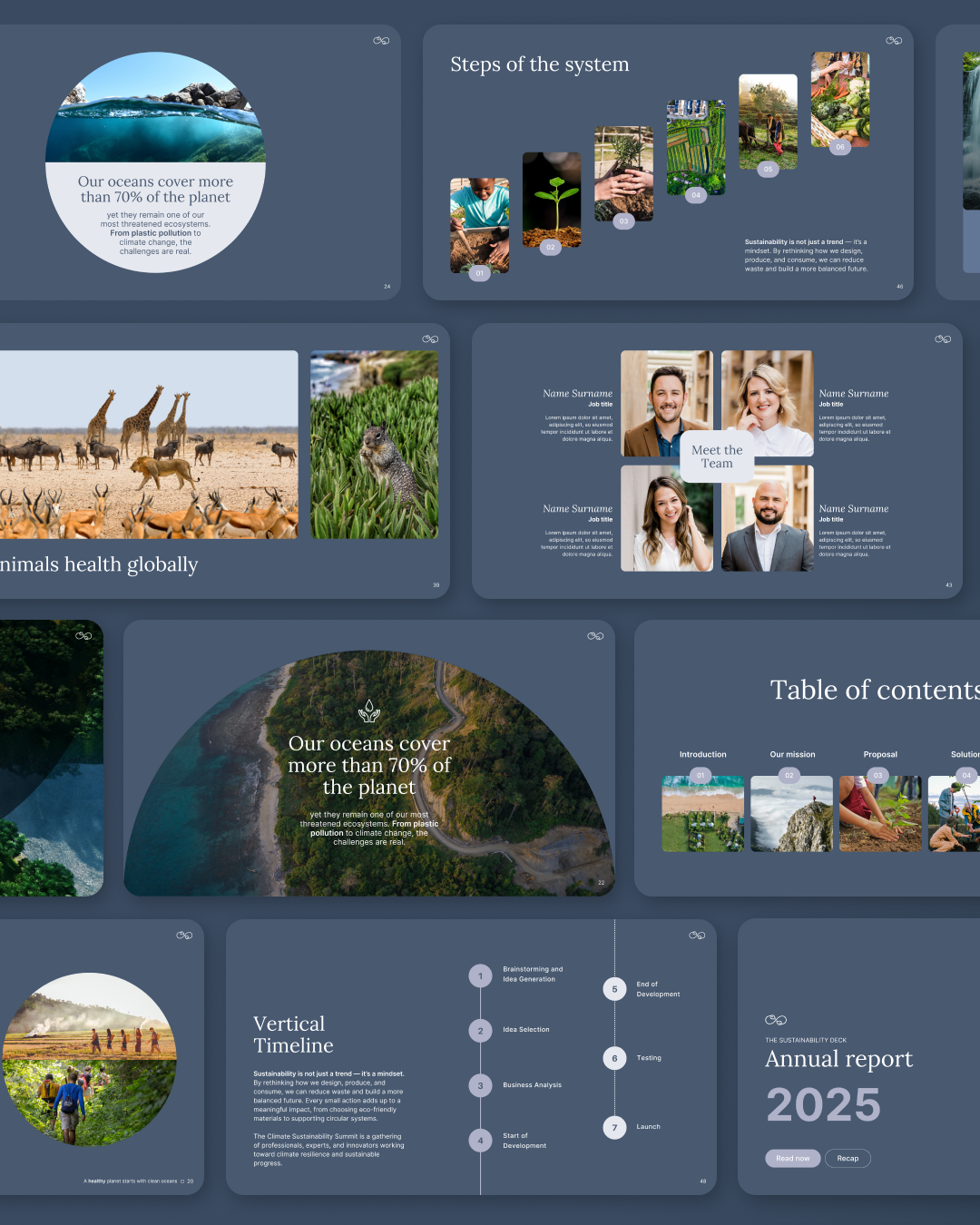 BLUE - Canva Pitch Deck Template – Modern & Professional Slides