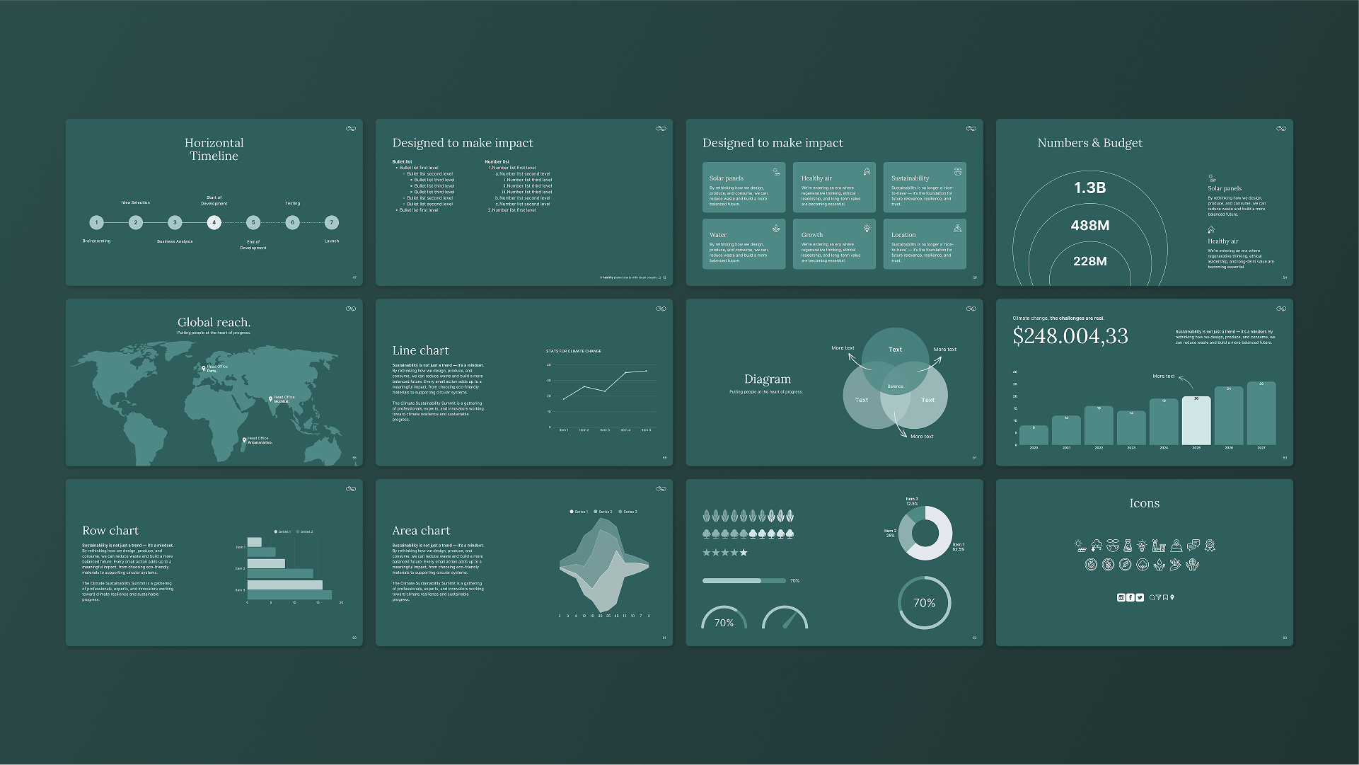 GREEN - Canva Pitch Deck Template – Fresh & Professional Presentation