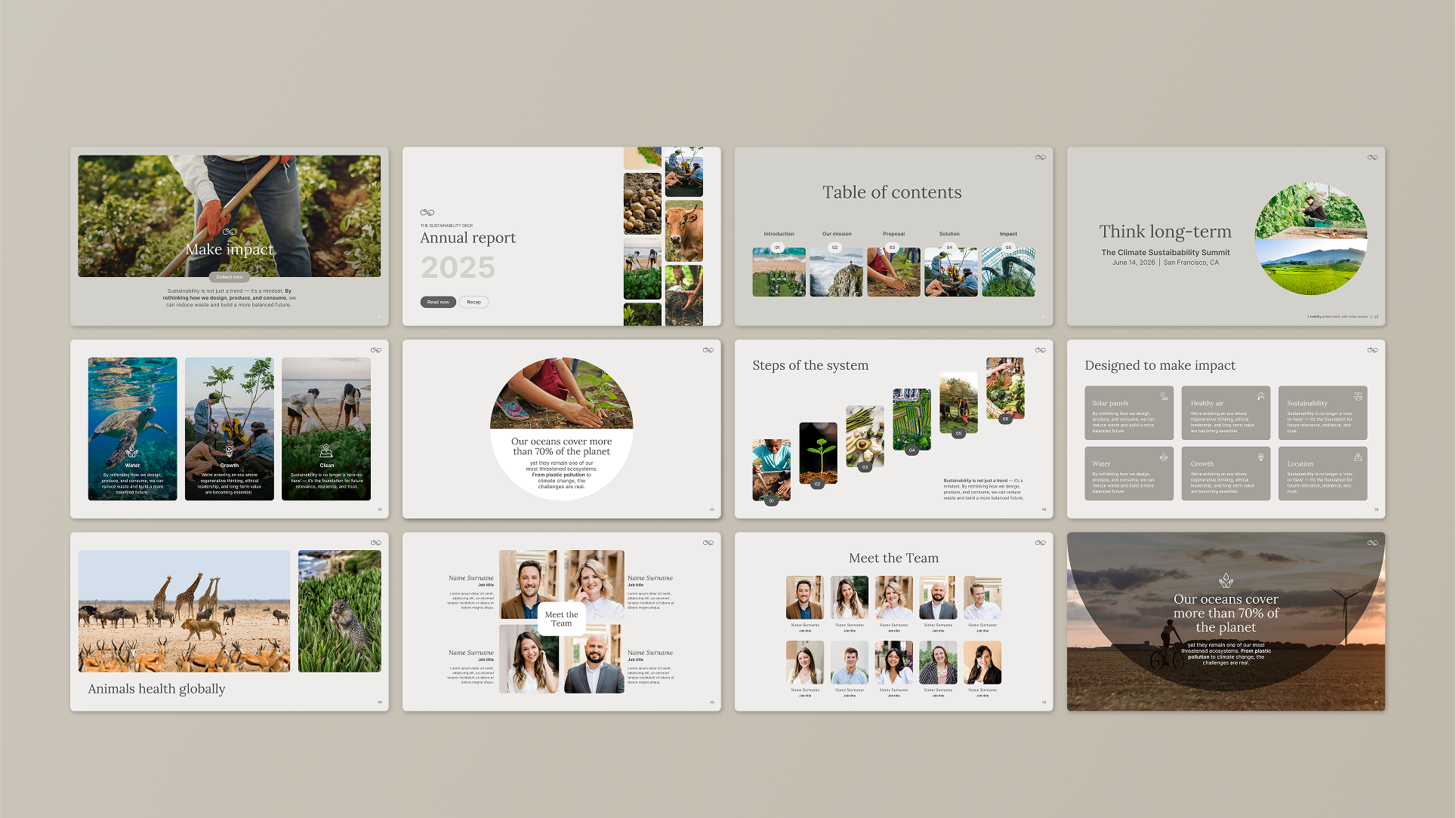 GREY - Canva Pitch Deck Template – Modern & Professional Slides