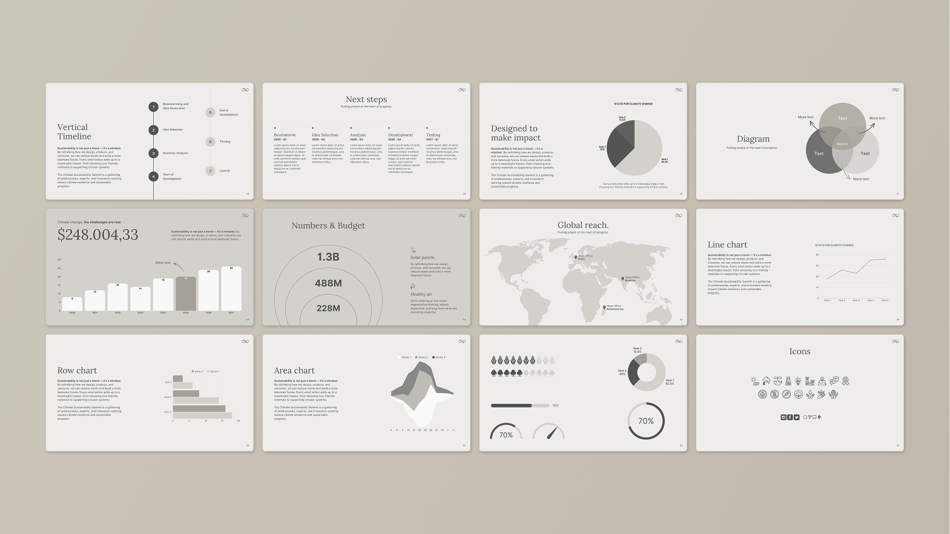 GREY - Canva Pitch Deck Template – Modern & Professional Slides