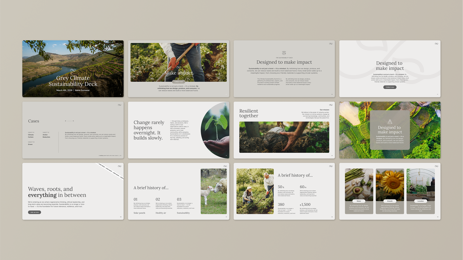 GREY - Canva Pitch Deck Template – Modern & Professional Slides