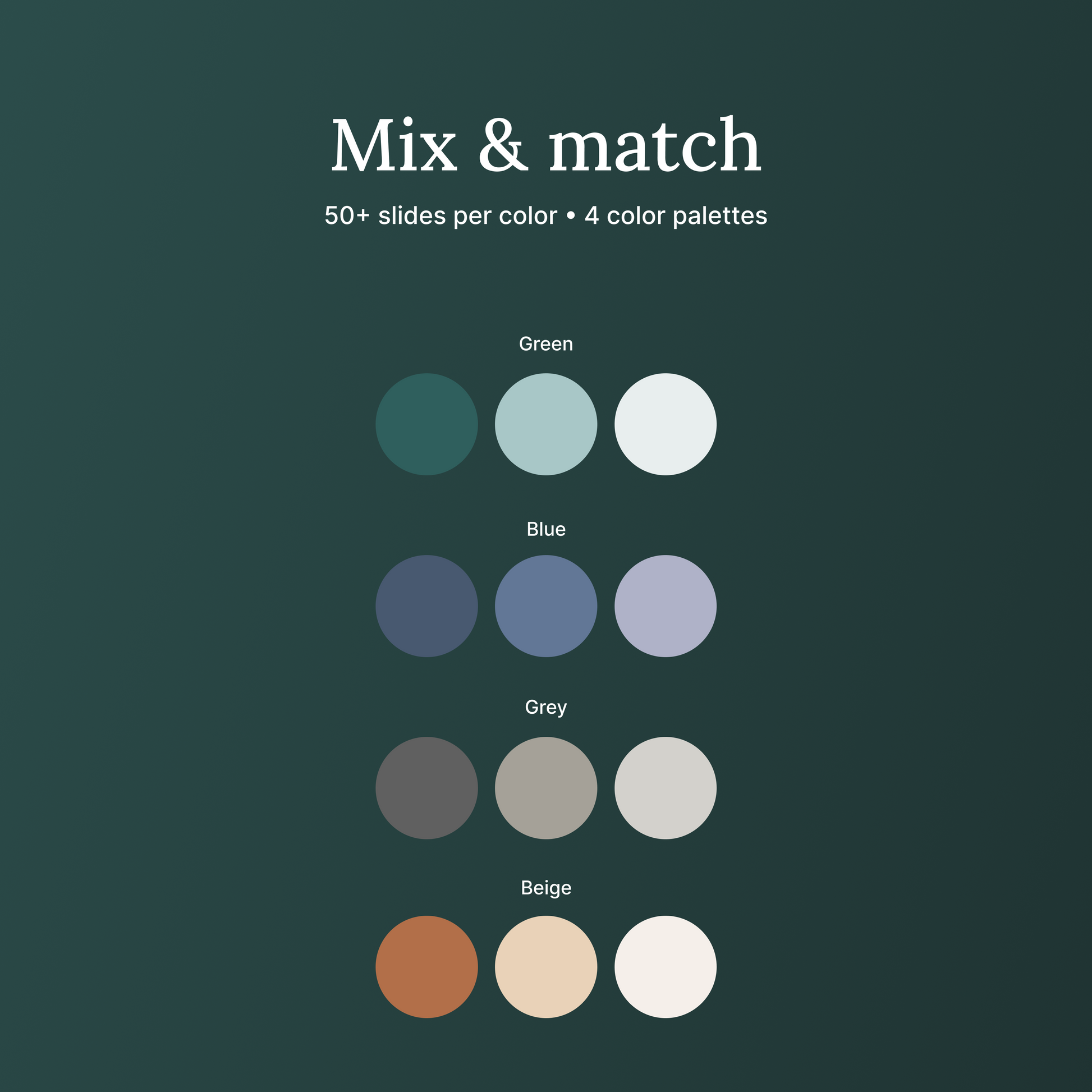 4 COLORS - Canva Pitch Deck Template - Professional presentation slides