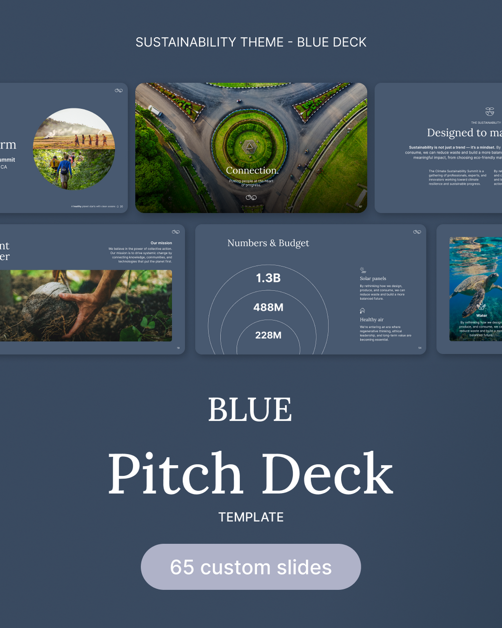 BLUE - Canva Pitch Deck Template – Modern & Professional Slides