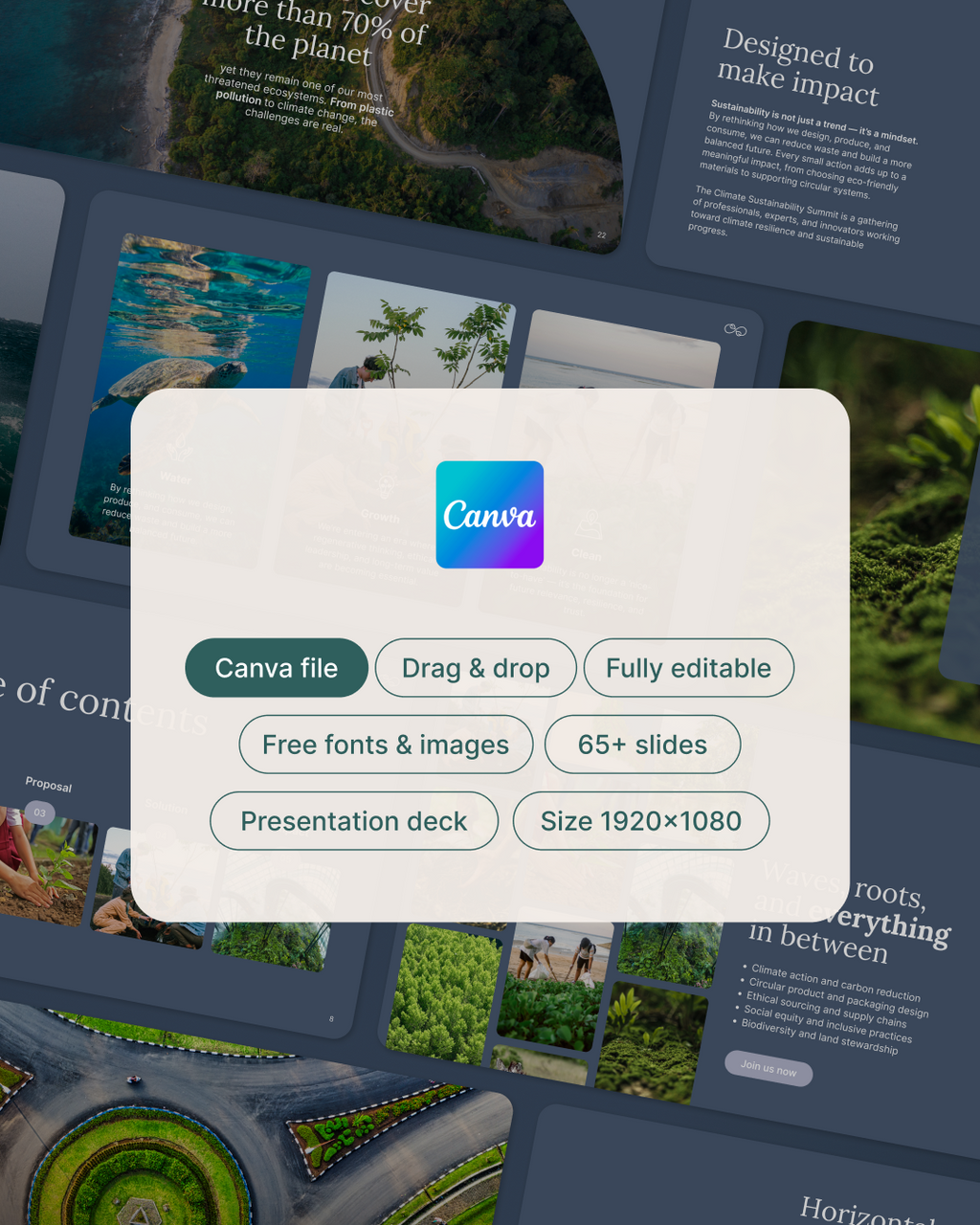 BLUE - Canva Pitch Deck Template – Modern & Professional Slides